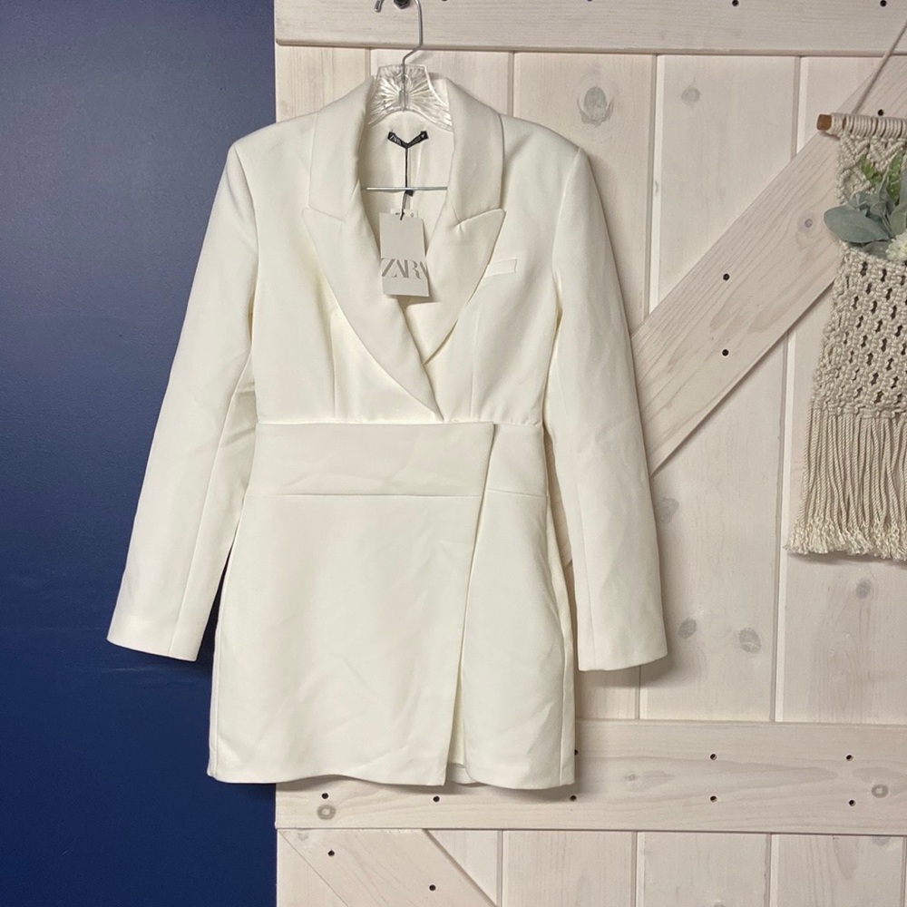 ZARA White Blazer Dress, New! - Picture 5 of 8